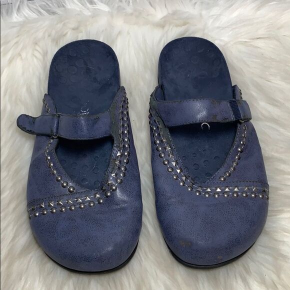 Vionic Telma Blue Mules Sz 9 - Picture 2 of 9